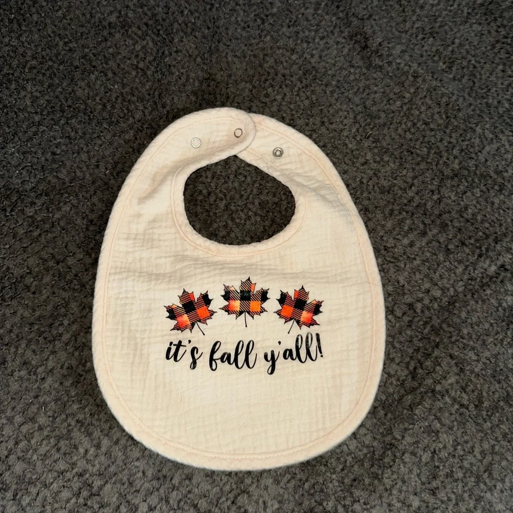 NEW Handcrafted It’s Fall Y’all! Bib